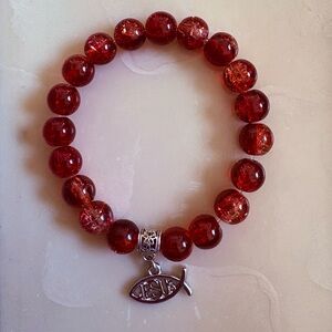 Crimson Refined – Devotional Bracelet